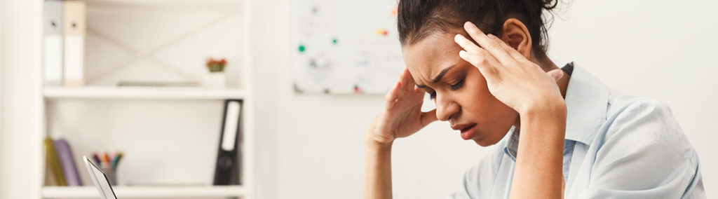 Employees eyestrains and headaches